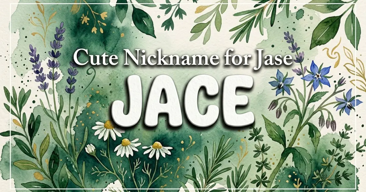 Cute nickname for Jase: Jace