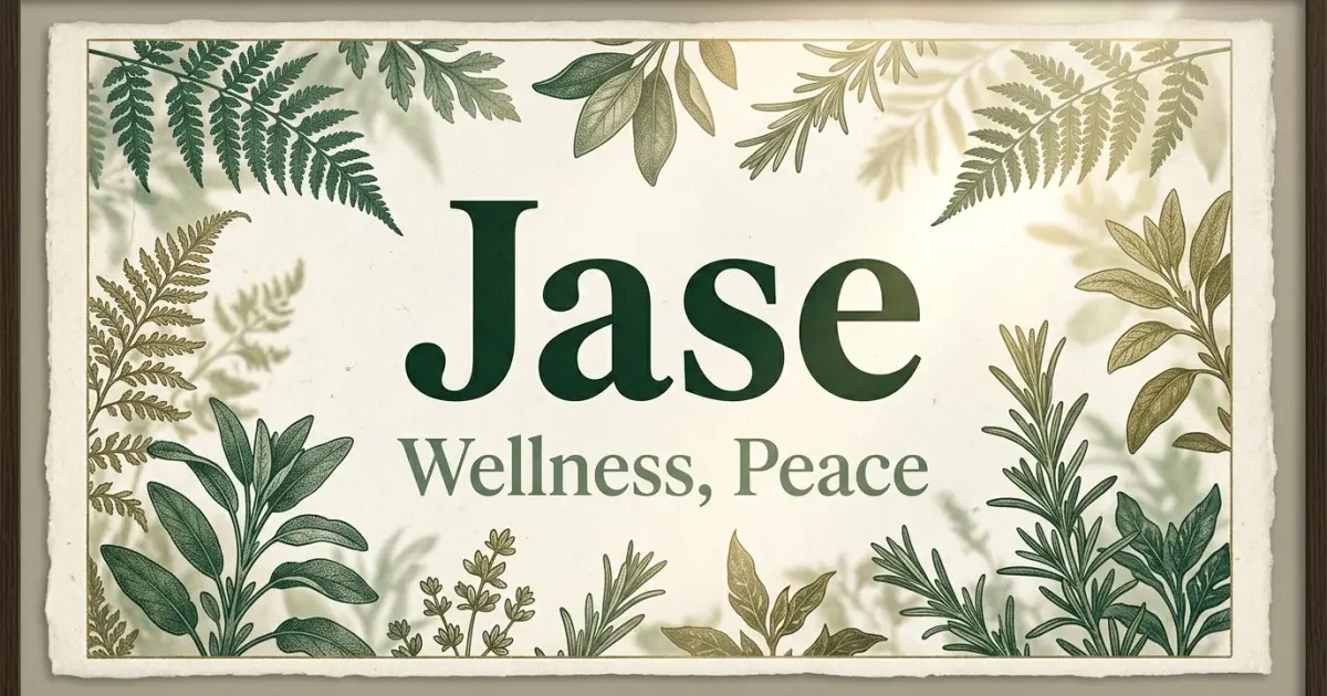 Jase meaning themes: wellness, peace