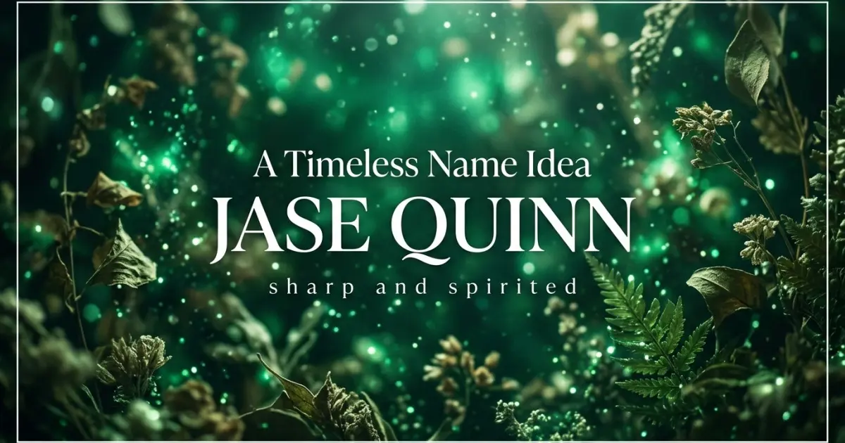 Middle name idea: Jase Quinn - sharp and spirited