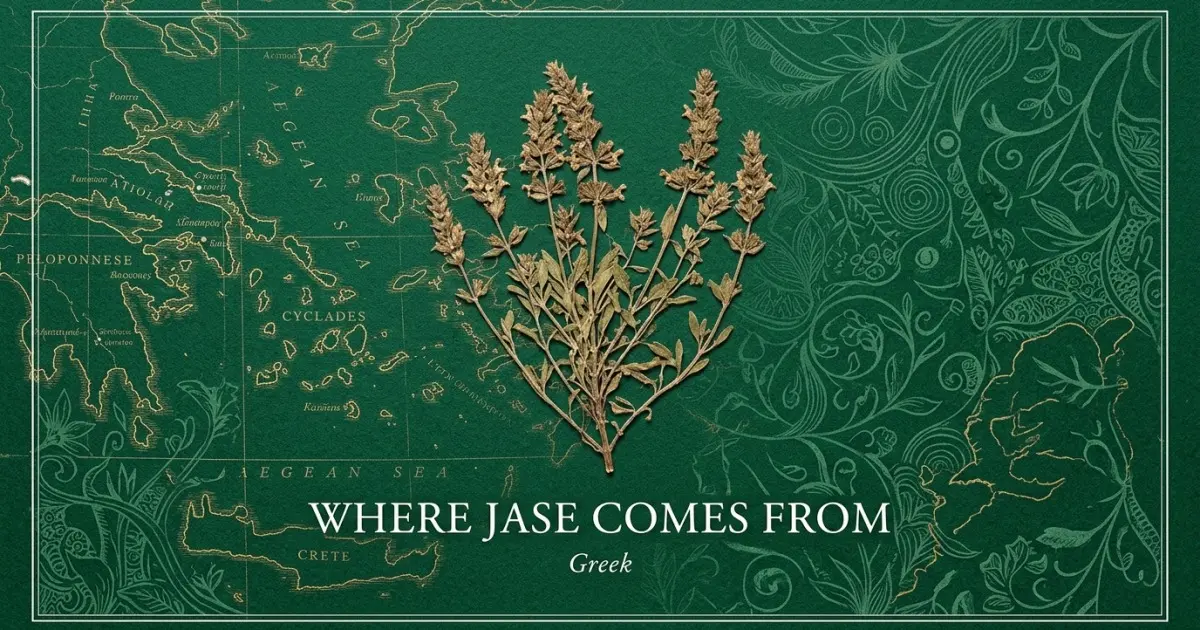 The name Jase comes from: Greek