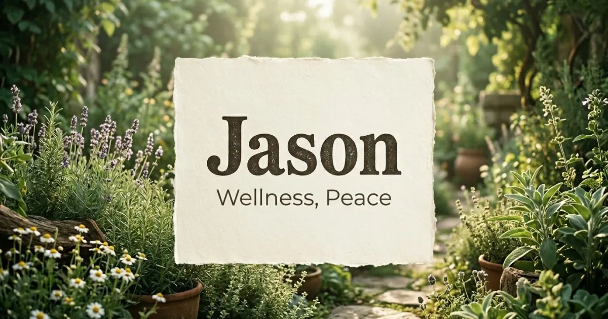Jason meaning themes: wellness, peace