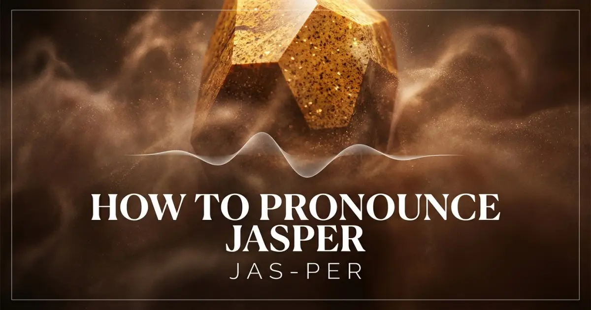 How to pronounce Jasper