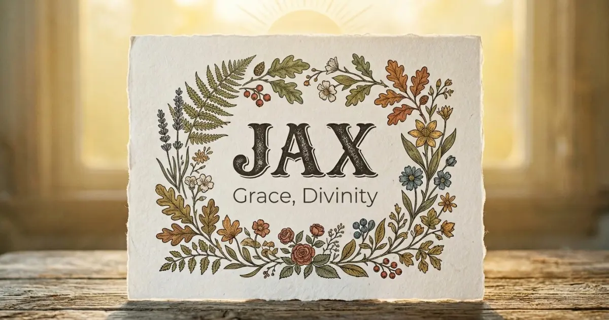 Jax meaning themes: grace, divinity
