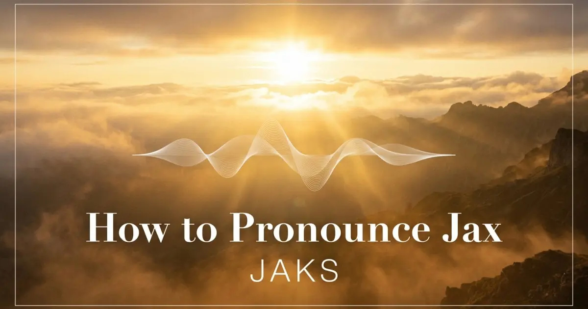 How to pronounce Jax
