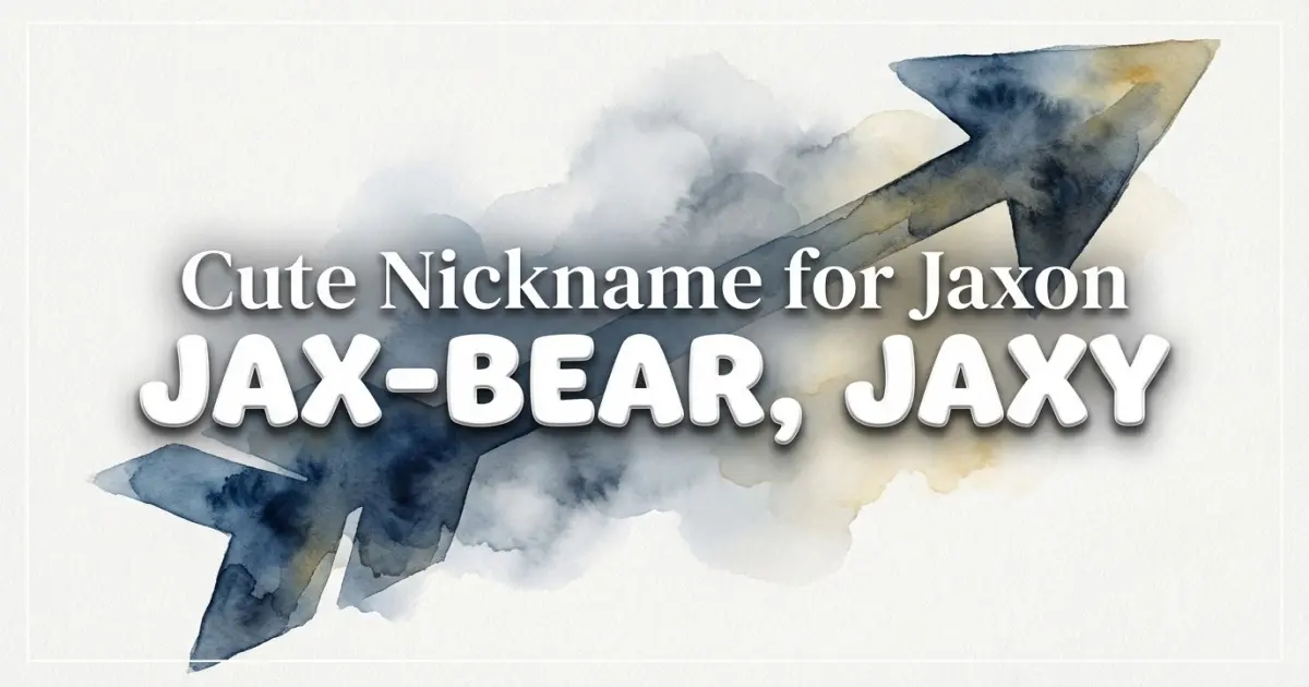 Cute Nickname For Jaxon Idea