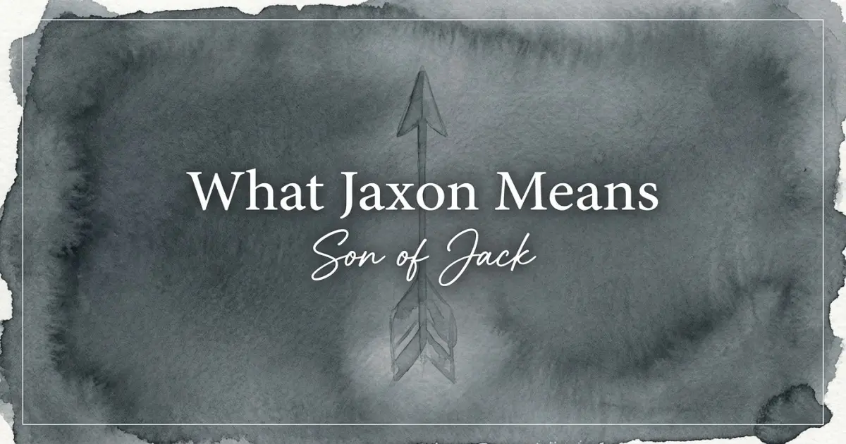 What Jaxon Means