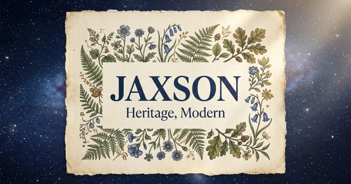 Jaxson meaning themes: heritage, modern