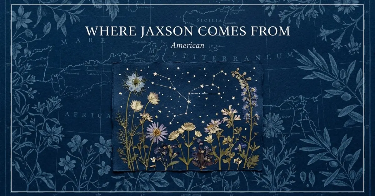 The name Jaxson comes from: American