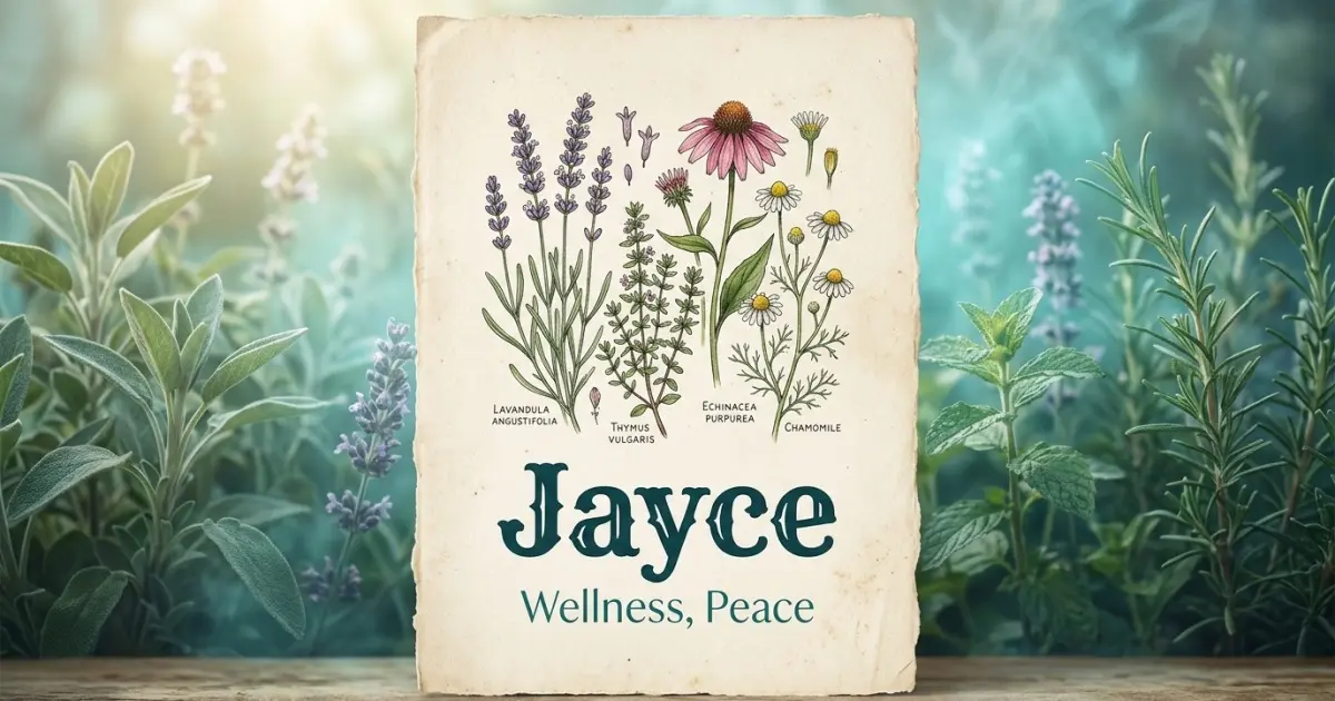 Jayce meaning themes: wellness, peace