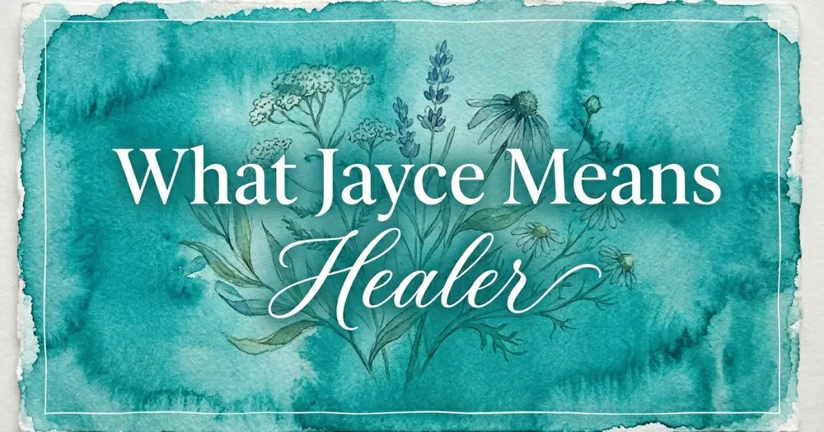 Jayce name meaning Healer