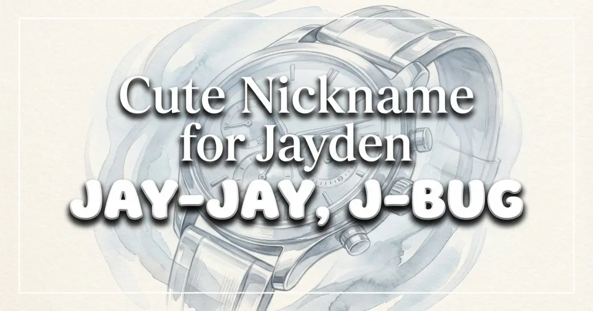 Cute nickname for Jayden: Jay-jay, J-bug