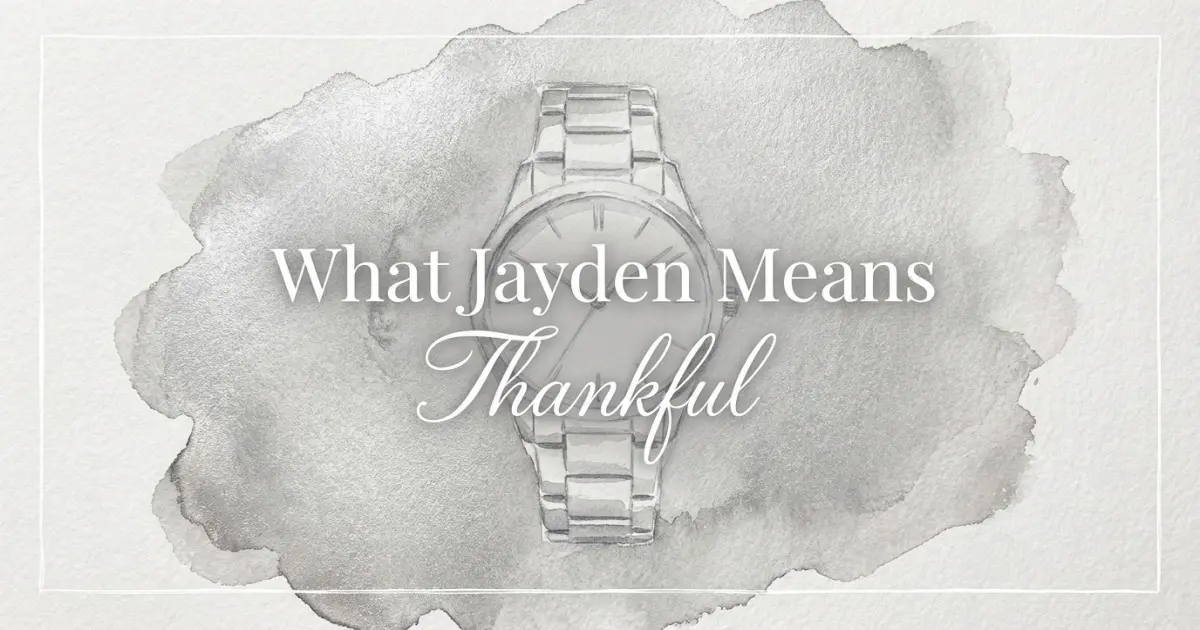 Jayden name meaning Thankful