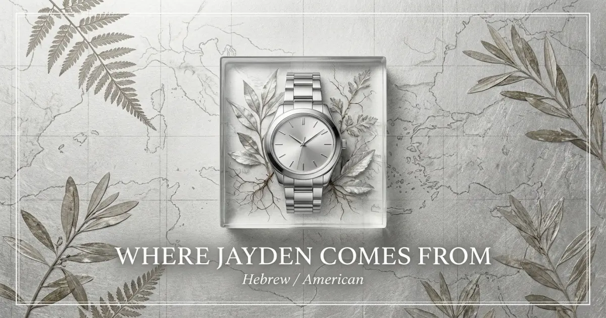 The name Jayden comes from: Hebrew / American