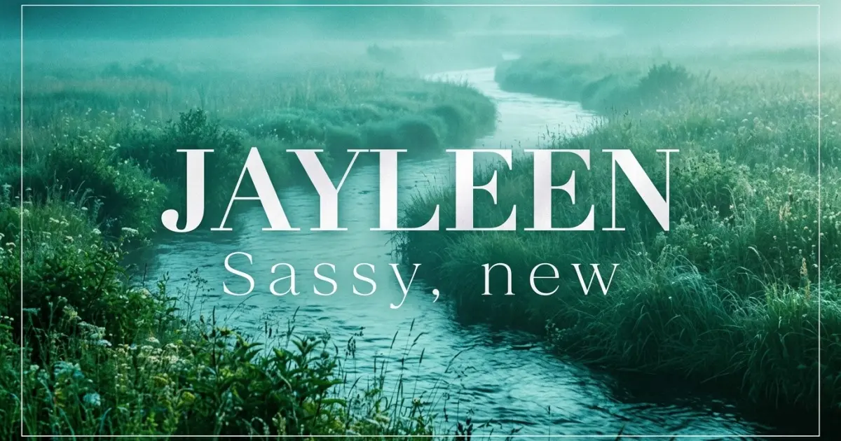 Jayleen name vibe: Sassy, new