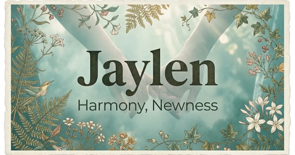 Jaylen meaning themes: harmony, newness