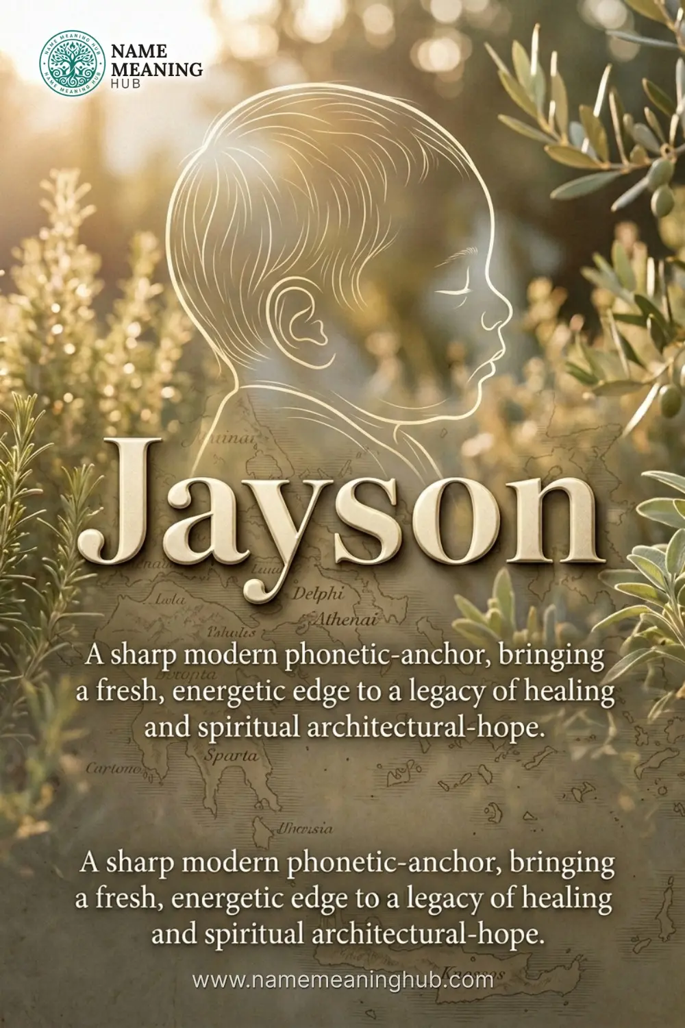 Meaning of the name Jayson: A sharp modern phonetic-anchor, bringing a fresh, energetic edge to a legacy of healing and spiritual architectural-hope.