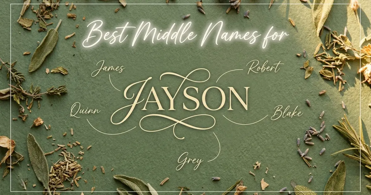 Best middle names for Jayson