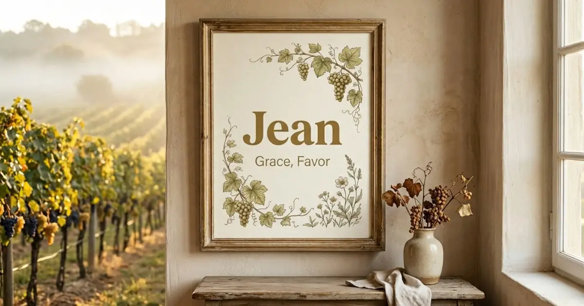 Jean meaning themes: grace, favor