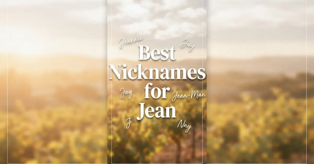 Nicknames for Jean