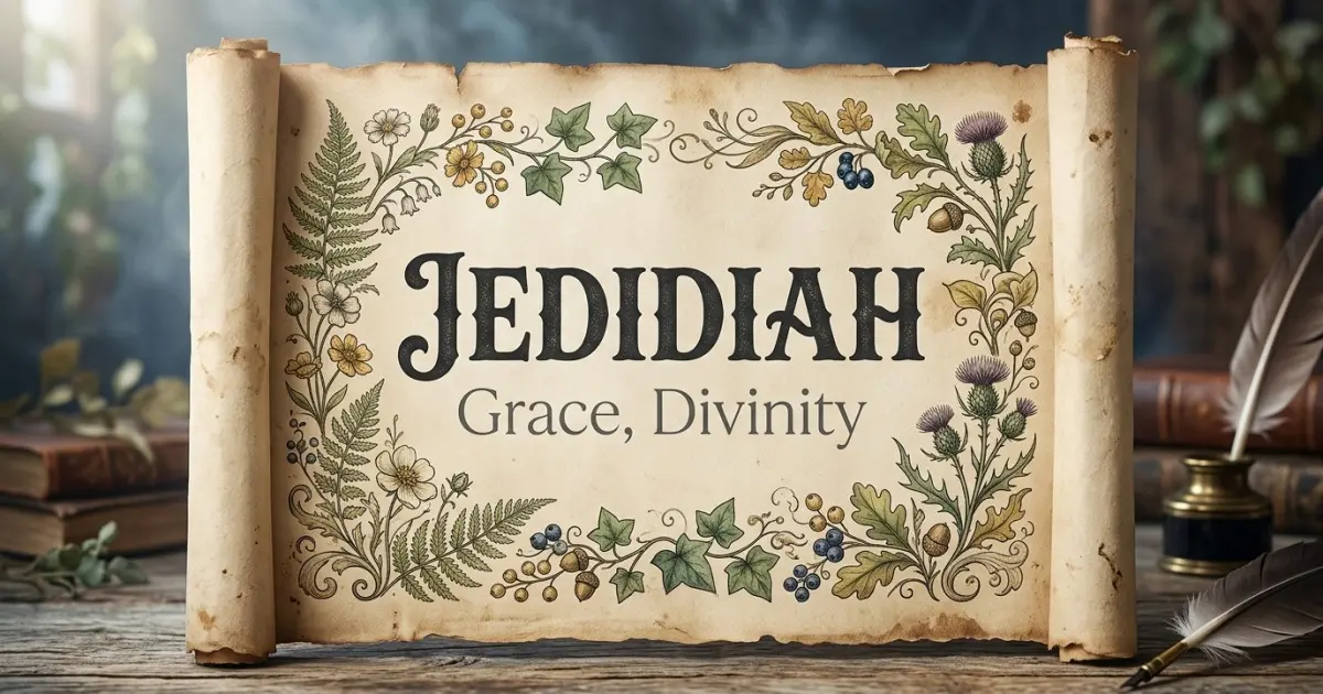 Jedidiah meaning themes: grace, divinity
