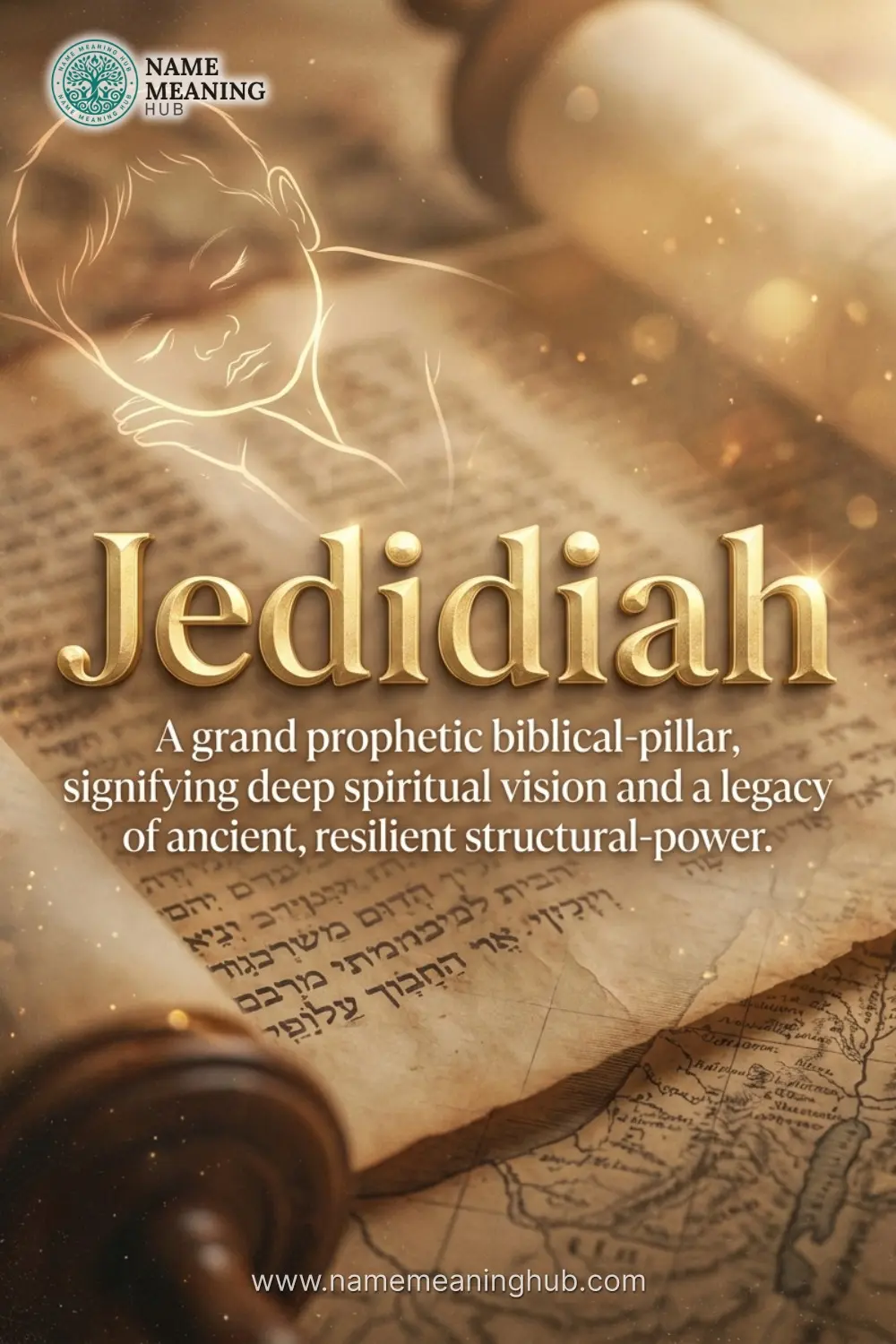 Meaning of the name Jedidiah: A grand prophetic biblical-pillar, signifying deep spiritual vision and a legacy of ancient, resilient structural-power.
