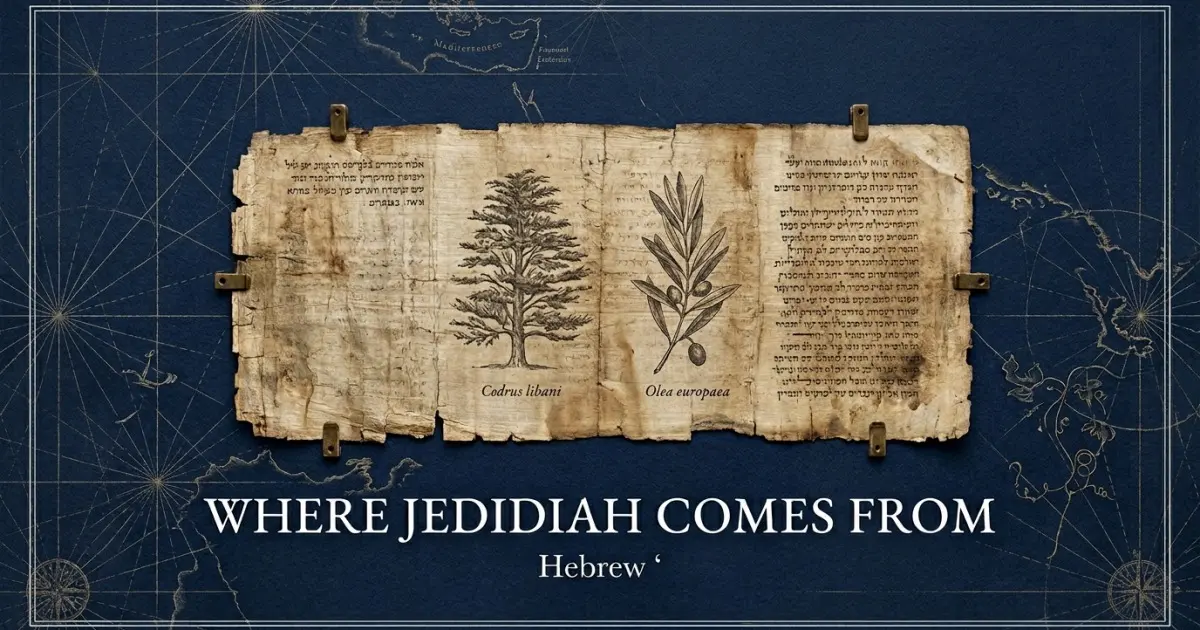 The name Jedidiah comes from: Hebrew