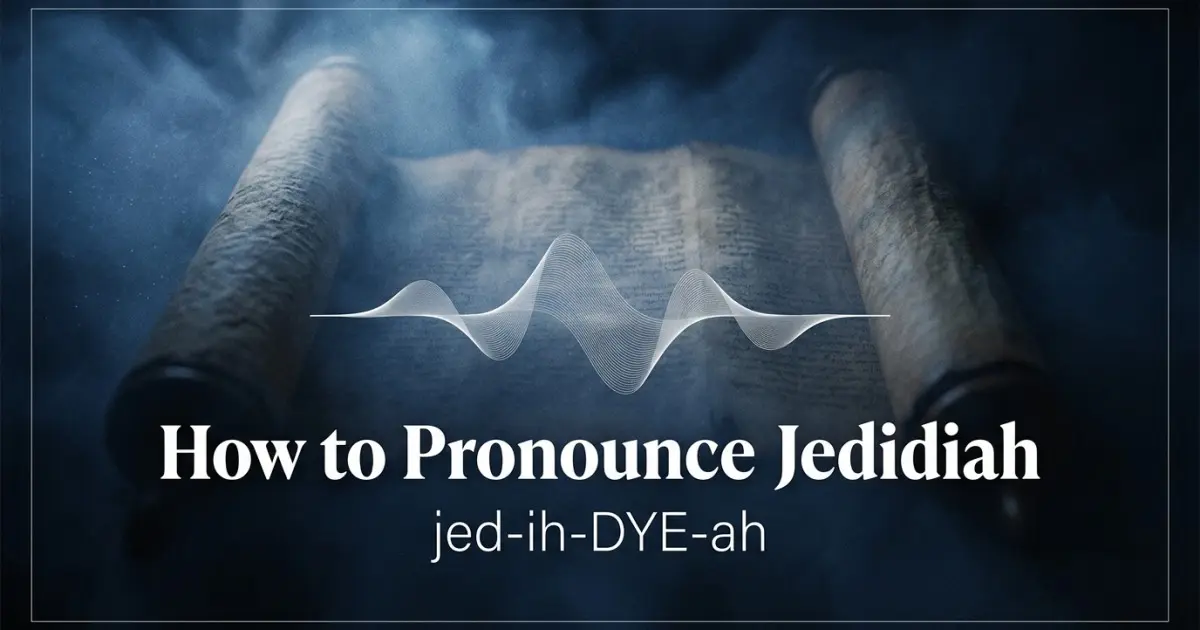 How to pronounce Jedidiah