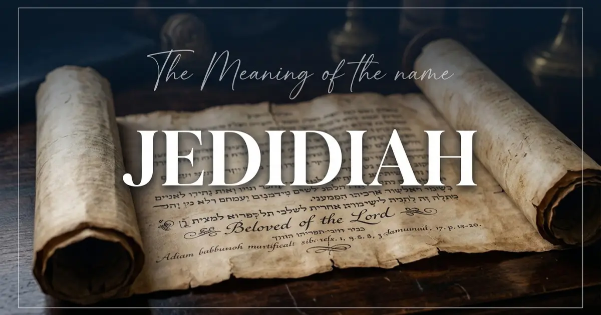 Jedidiah name meaning