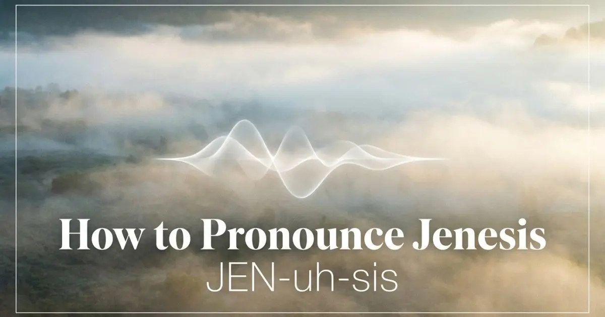 How to pronounce Jenesis
