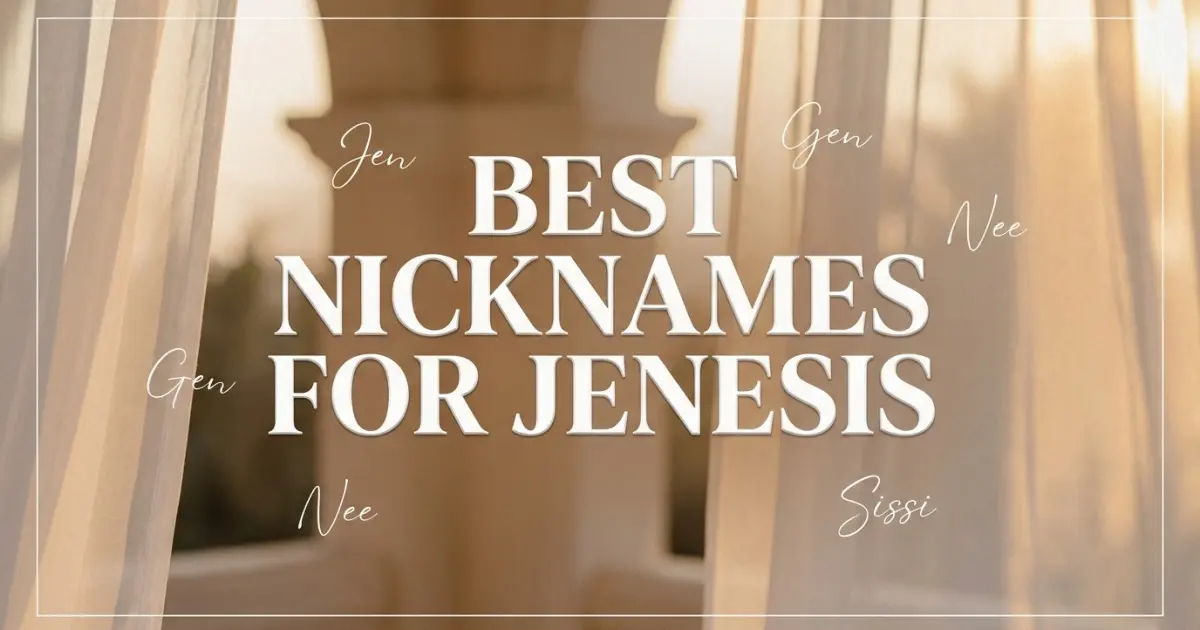 Nicknames for Jenesis