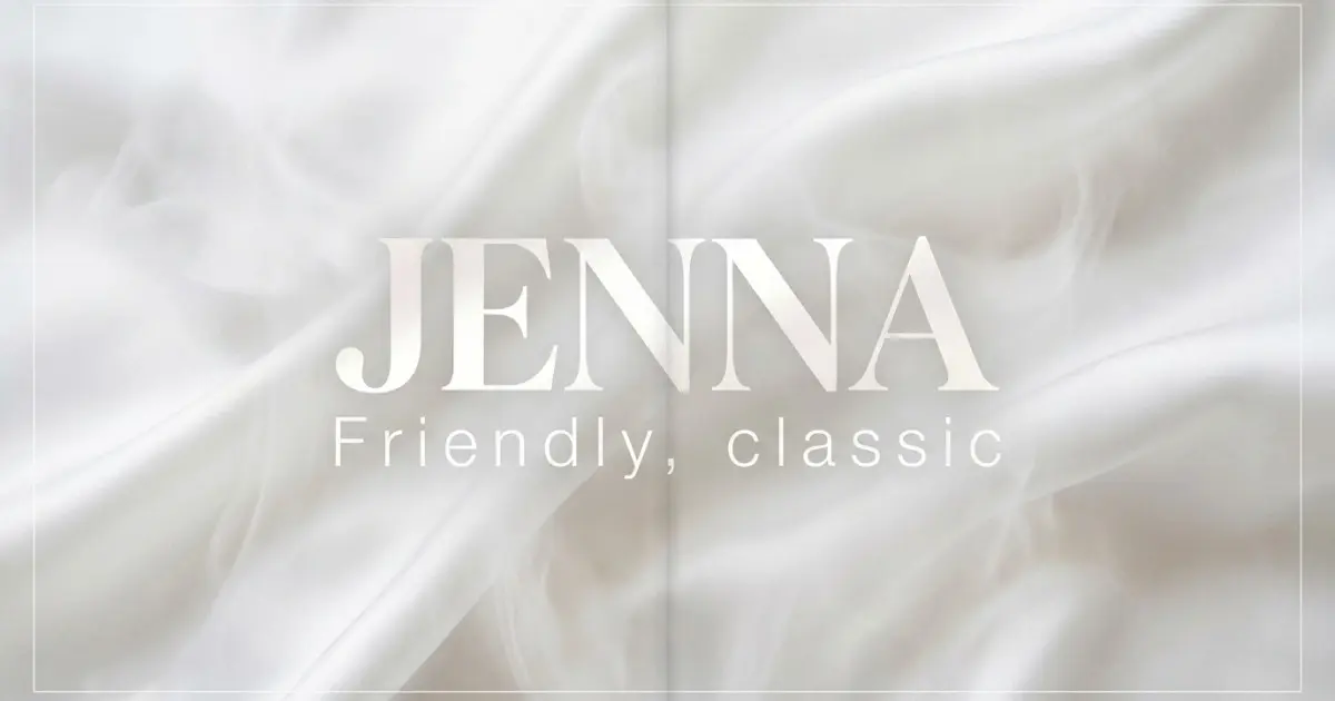 Jenna name vibe: Friendly, classic