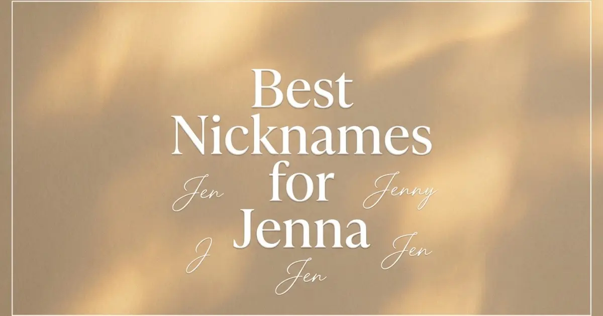 Nicknames for Jenna