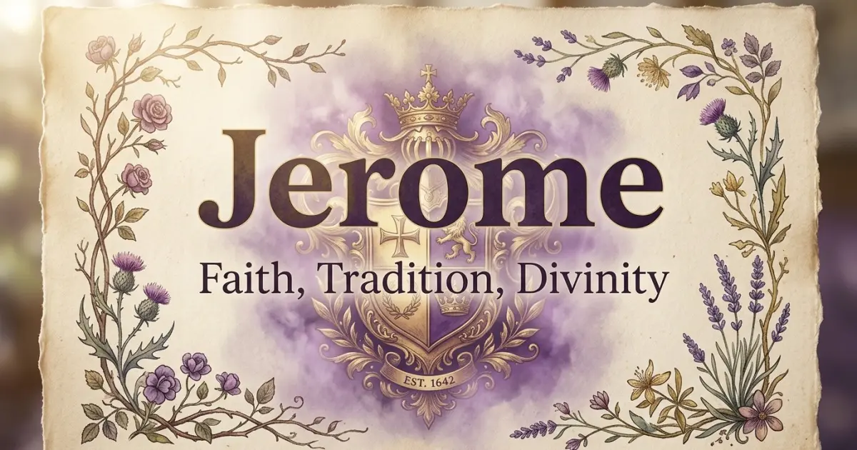 Jerome meaning themes: faith, tradition, divinity
