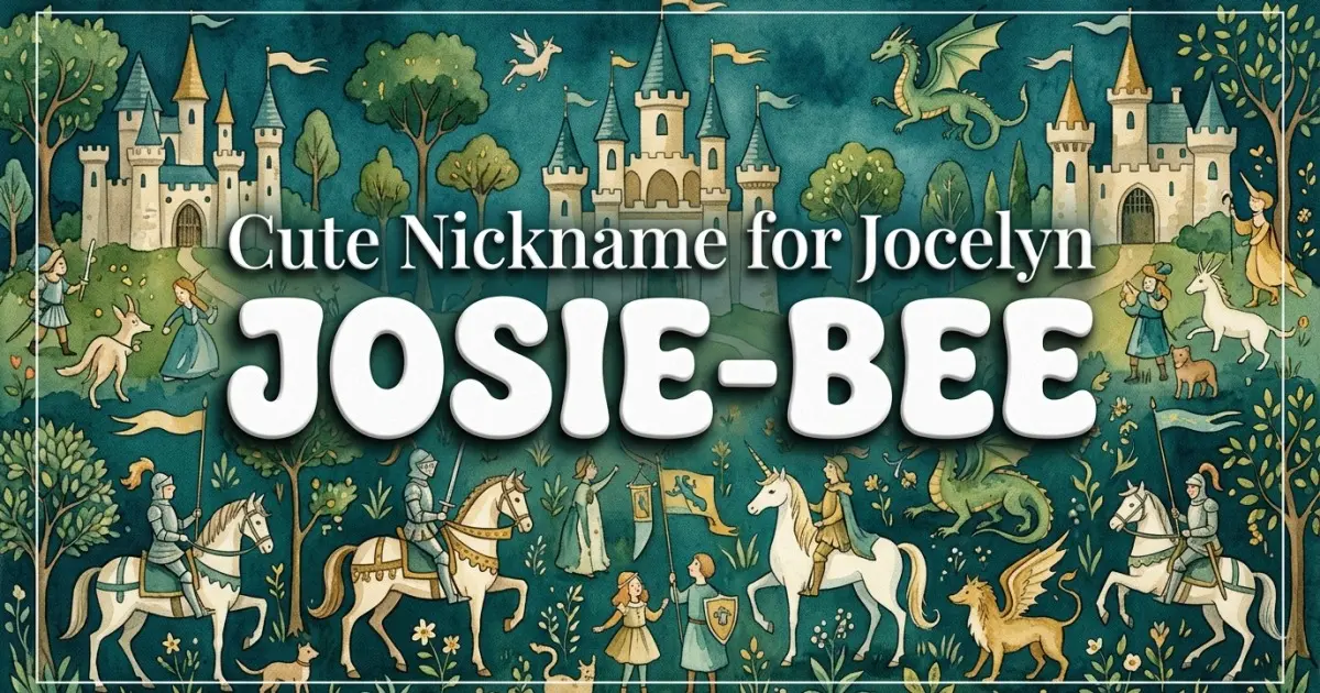 Cute nickname for Jocelyn: Josie-Bee