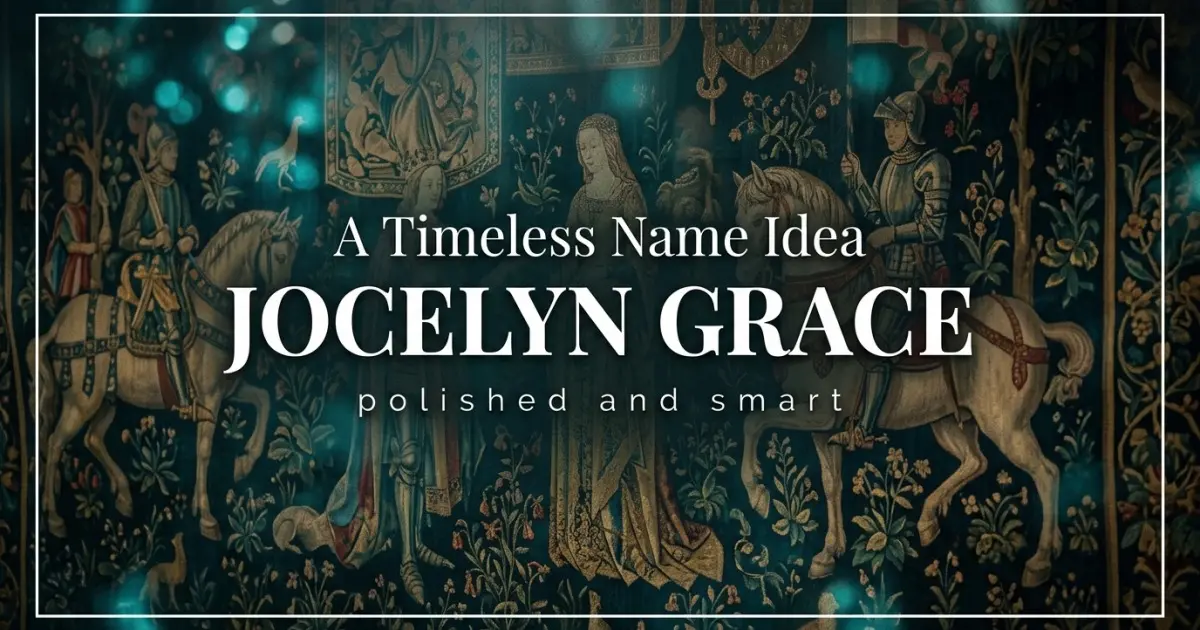 Middle name idea: Jocelyn Grace - polished and smart