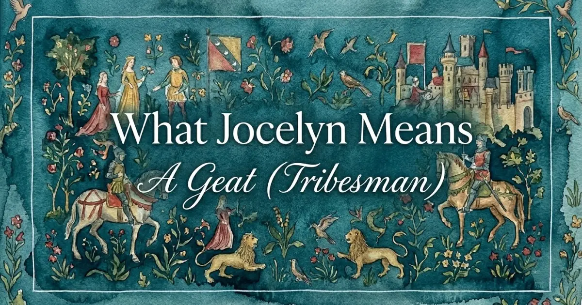 Jocelyn name meaning A Geat (Tribesman)