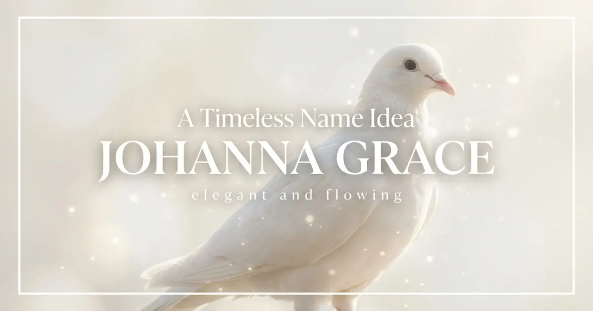 Middle name idea: Johanna Grace - elegant and flowing