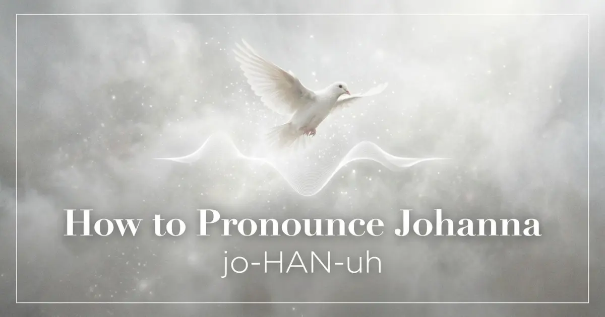 How to pronounce Johanna