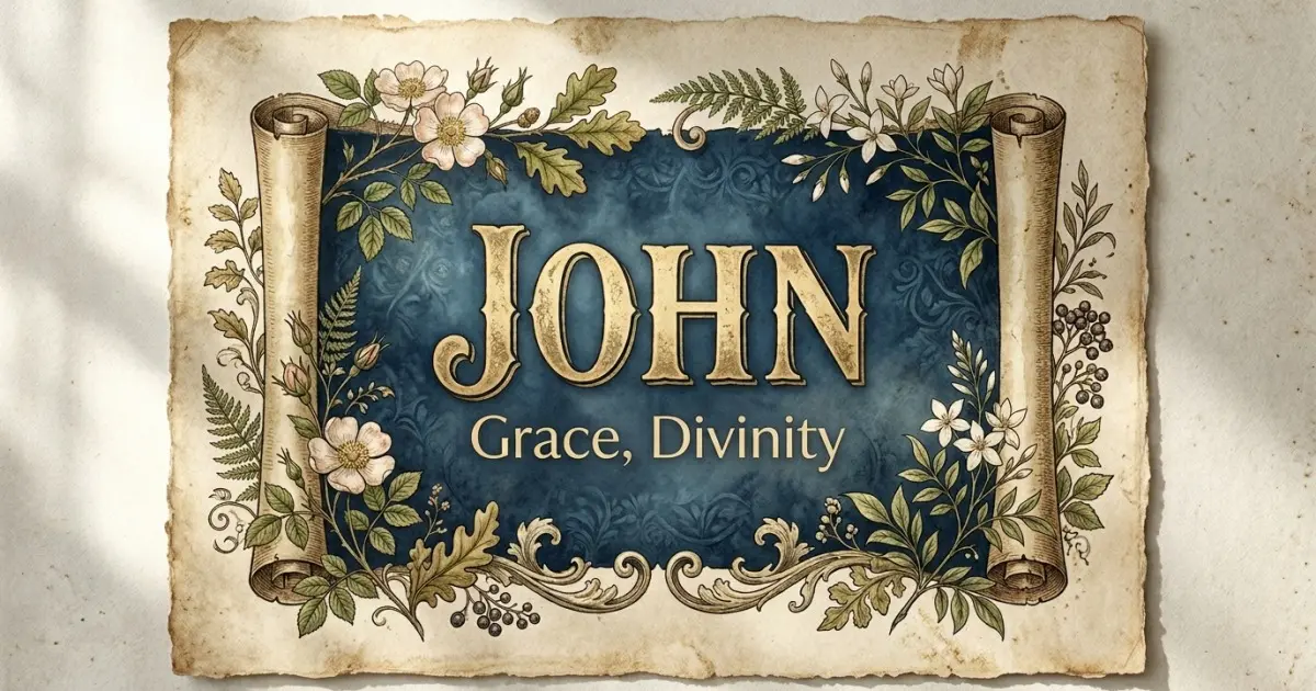 John meaning themes: grace, divinity
