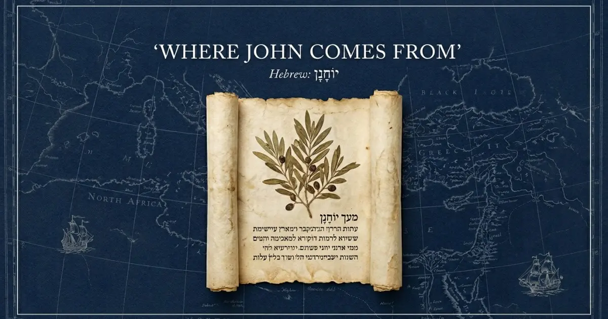 The name John comes from: Hebrew