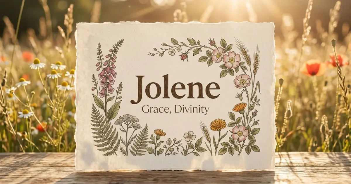 Jolene meaning themes: grace, divinity
