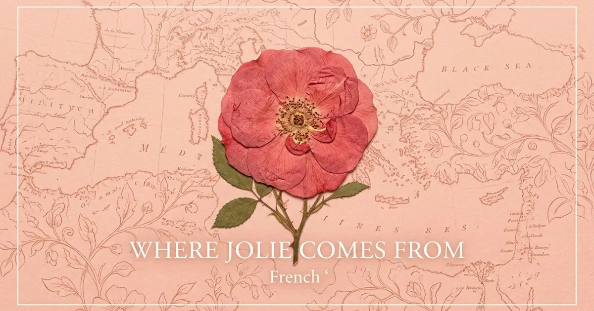 The name Jolie comes from: French