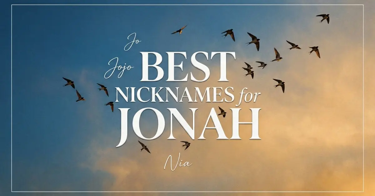 Nicknames for Jonah