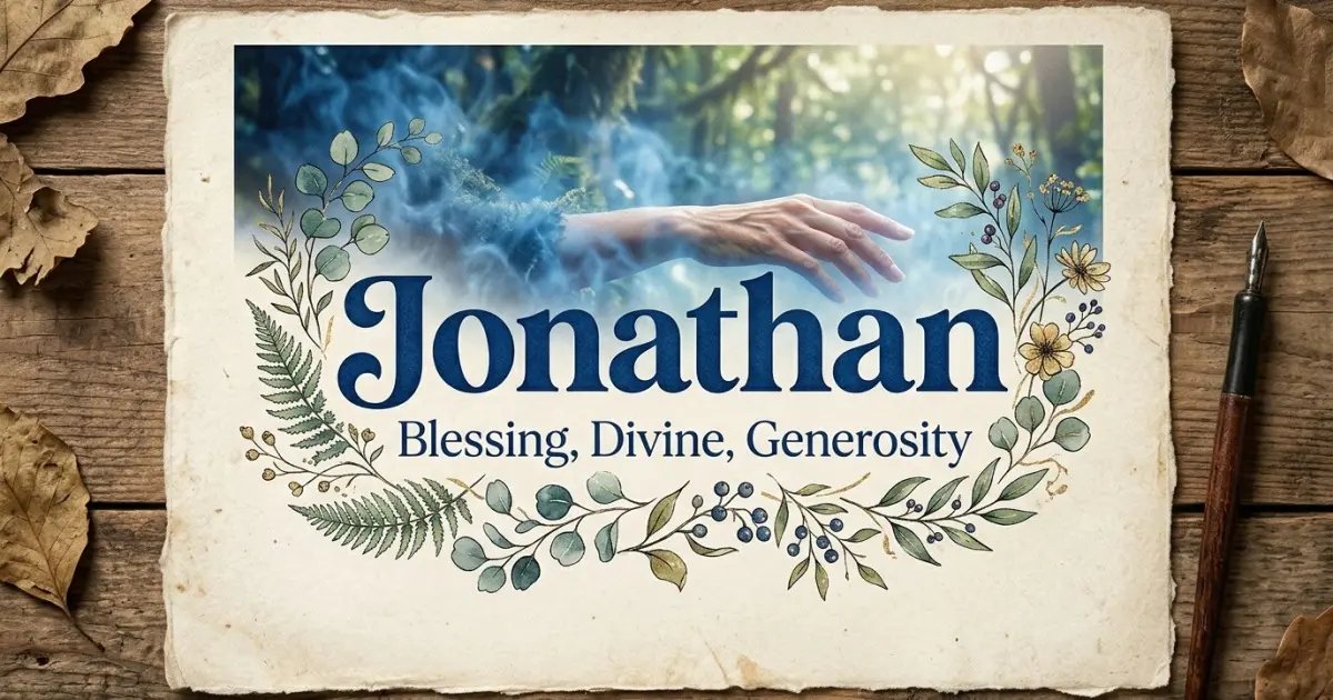 Jonathan meaning themes: blessing, divine, generosity