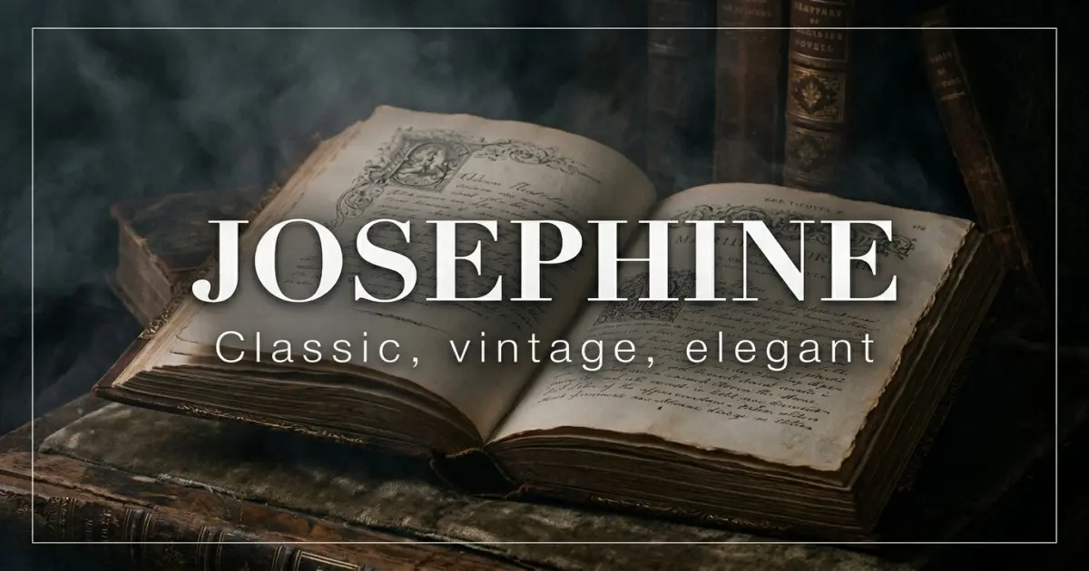 Josephine name vibe: Classic, vintage, elegant