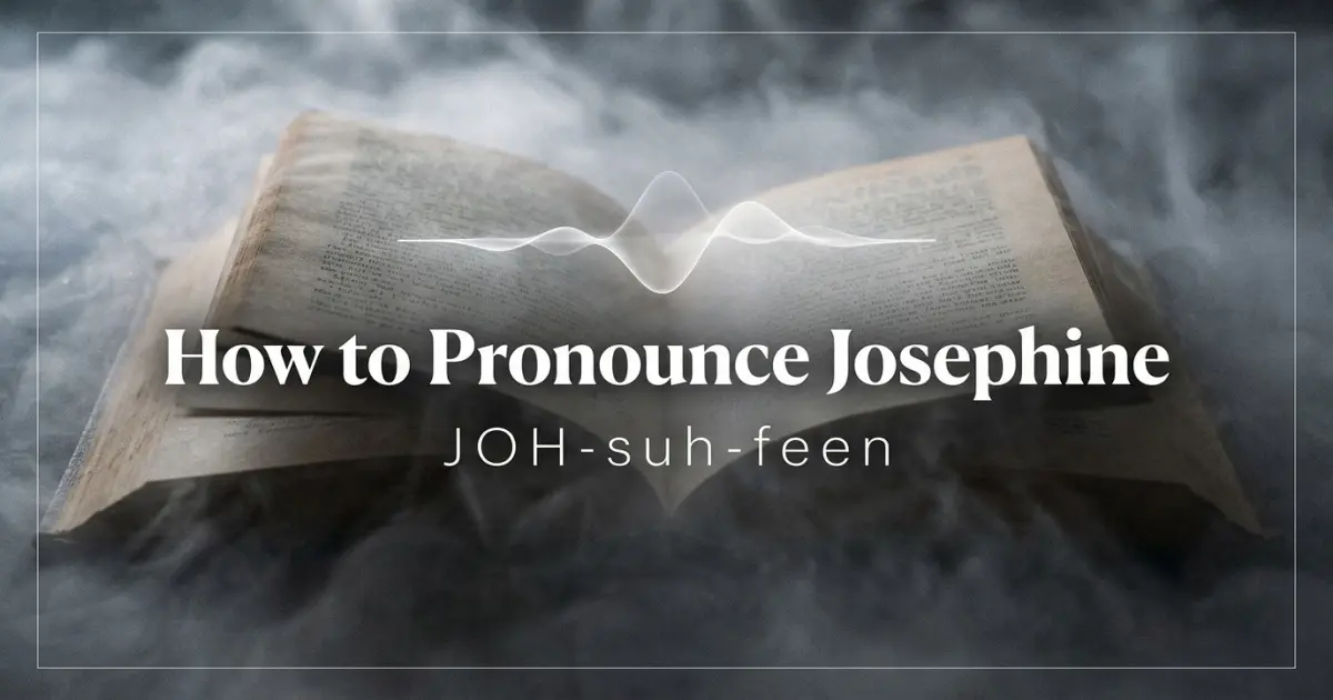How to pronounce Josephine