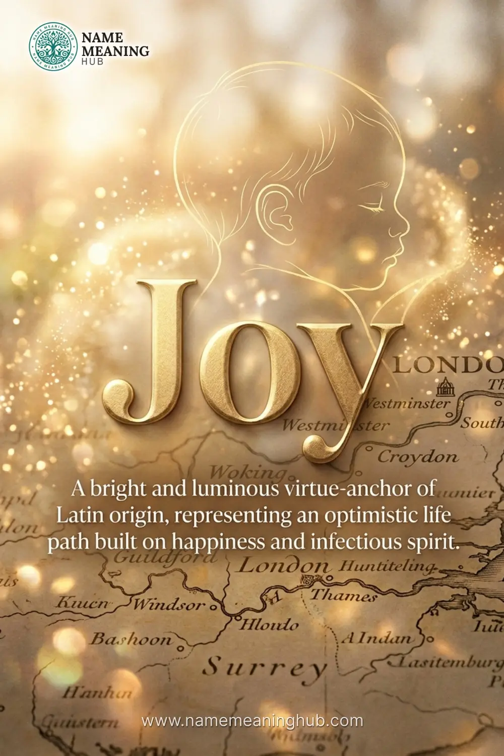 Meaning of the name Joy: A bright and luminous virtue-anchor of Latin origin, representing an optimistic life path built on happiness and infectious spirit.