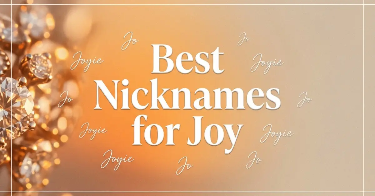Nicknames for Joy