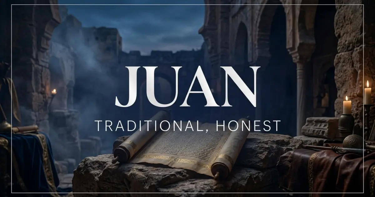 Juan name vibe: Traditional, honest