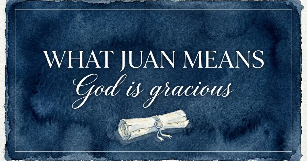 Juan name meaning God is gracious